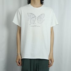 画像2: 90's〜 Celtic "FIG. 8 CONSTRUCTED FREEDOM" 蝶プリントTシャツ L (2)