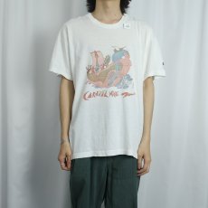 画像2: 2000's SERGUEI  アートプリントTシャツ (2)