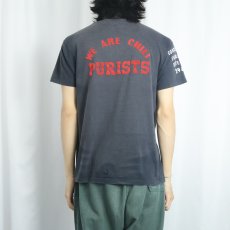 画像4: 80's USA製 "JONATHAN'S TEAM CHILI COOK-OFF 1986" フロッキープリントTシャツ BLACK L (4)