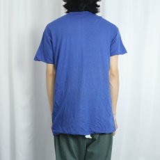 画像4: 〜70's IMP PRINT Sportswear ダブルフェイス リバーシブルTシャツ BLUE XL (4)