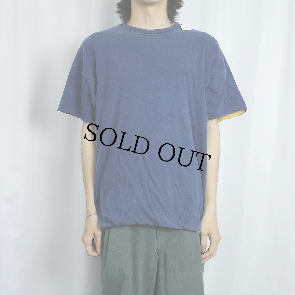 画像3: 〜70's ダブルフェイス リバーシブルTシャツ NAVY (3)