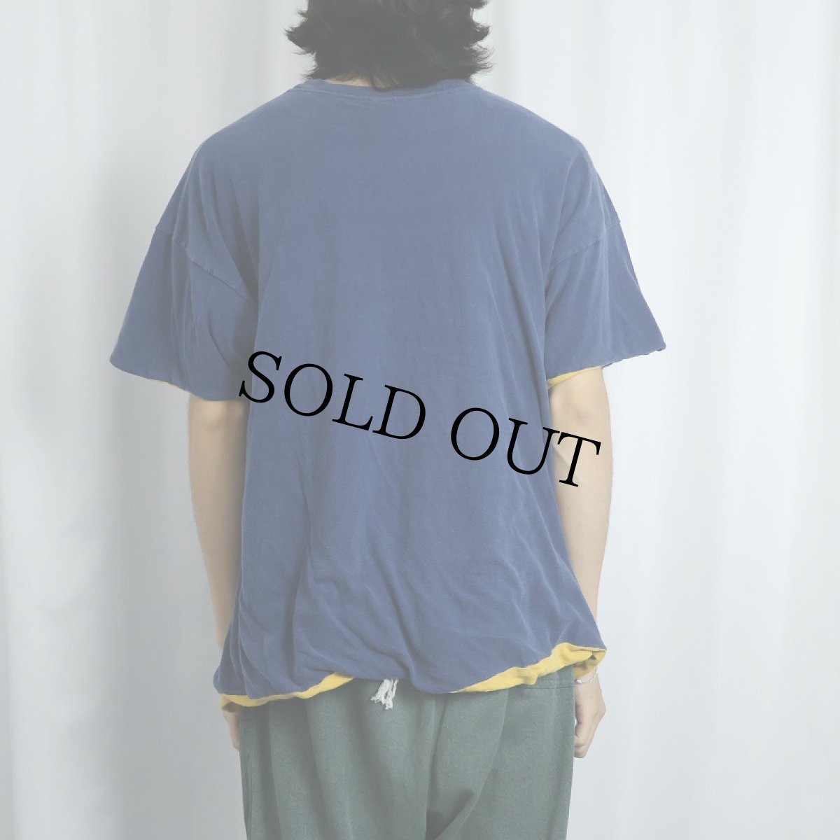 画像4: 〜70's ダブルフェイス リバーシブルTシャツ NAVY (4)