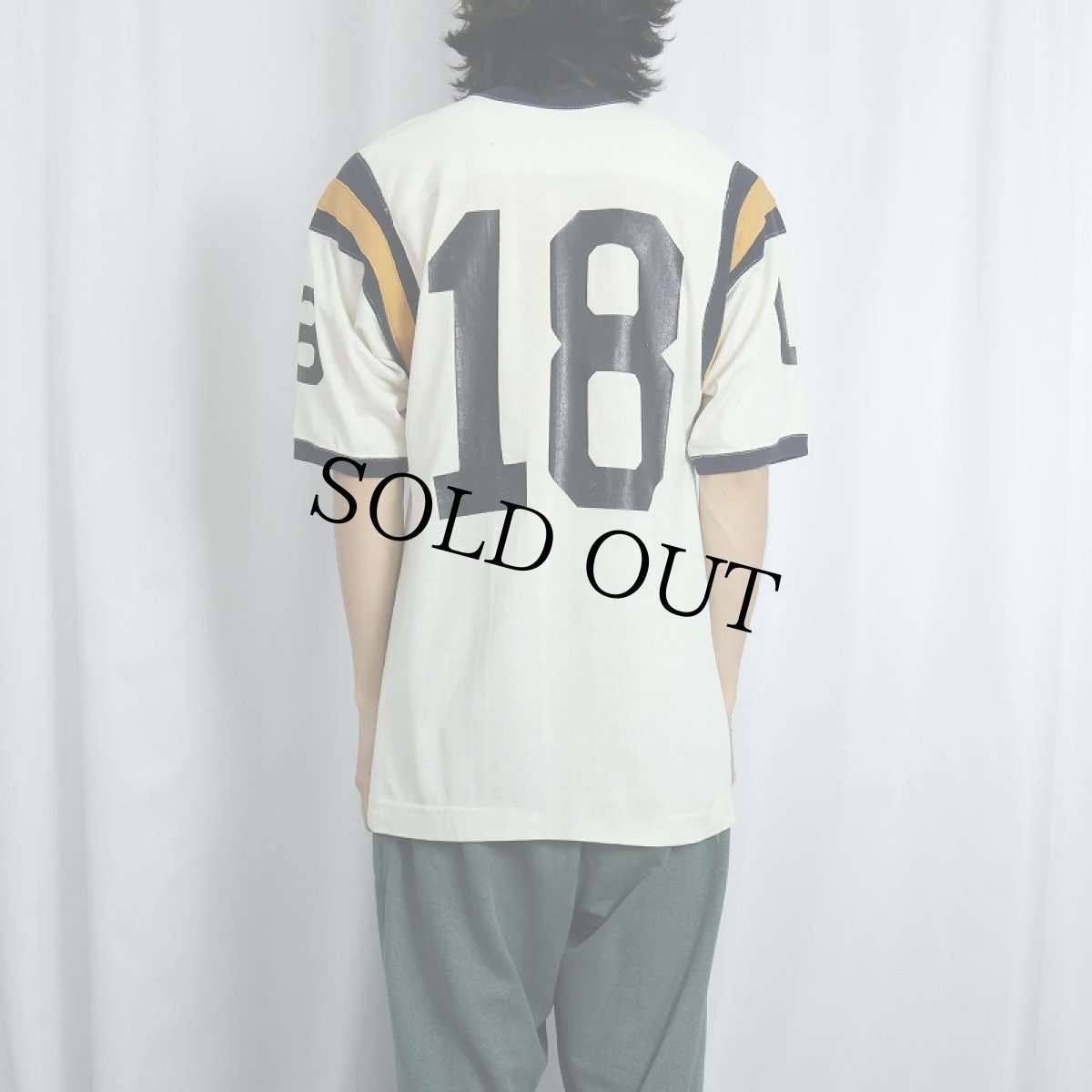 画像4: 70's CHAMPION PRODUCTS INC USA製 "18" ナンバリング フットボールTシャツ SIZE40 (4)