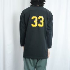 画像4: 70〜80's "PHI KAPPA SIGMA" プリントフットボールTシャツ BLACK (4)