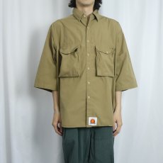画像2: 90's〜 Columbia  "BONEFISH FLATS" コットンフィッシングシャツ L (2)