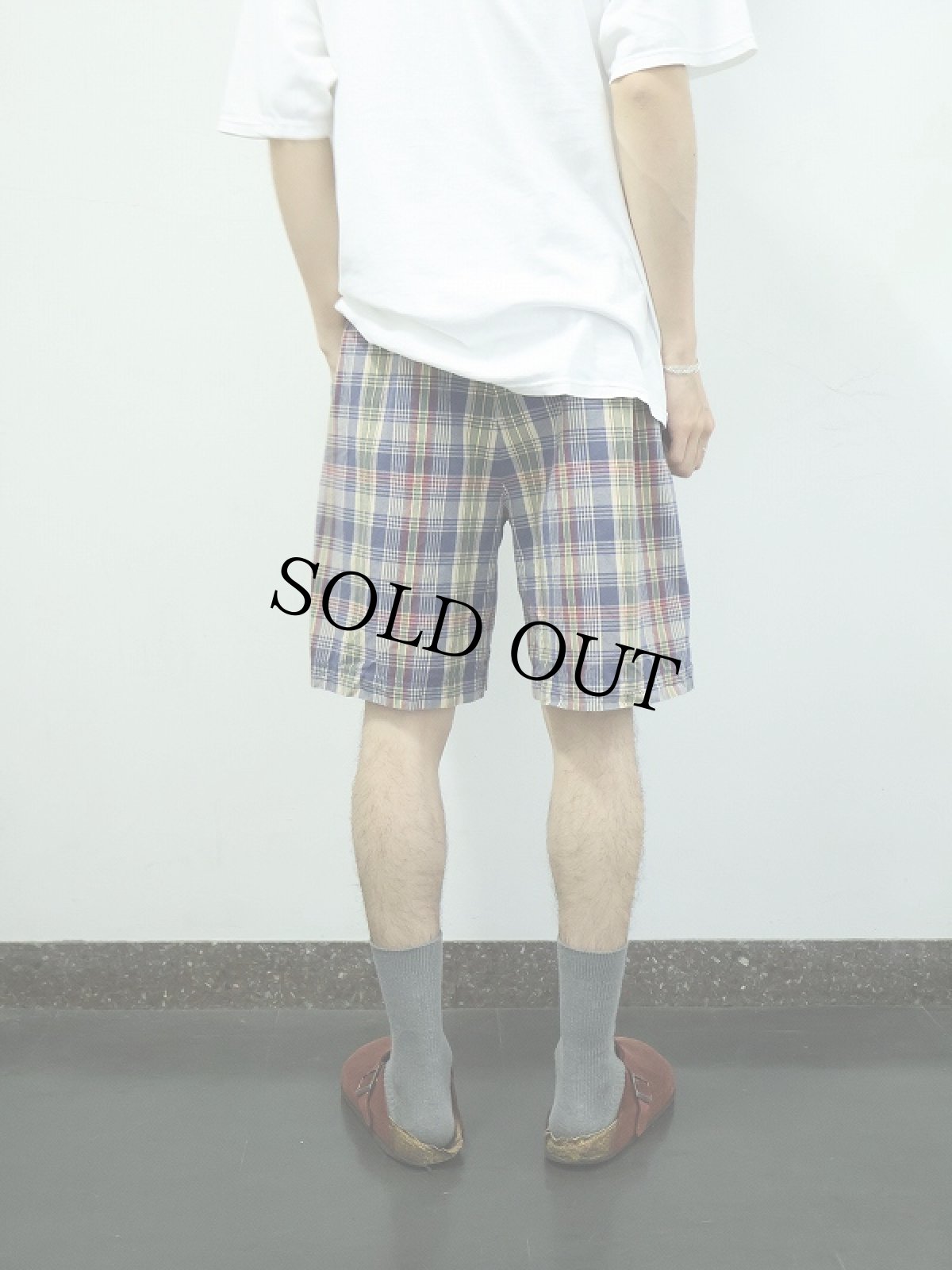 画像3: POLO Ralph Lauren "TYLER SHORT" チェック柄 2タック コットンショーツ W35 (3)