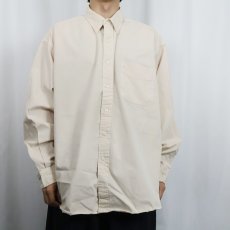 画像2: Ralph Lauren "BIG SHIRT" ロゴ刺繡 コットンボタンダウンシャツ XL (2)