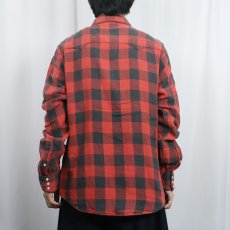 画像3: 80〜90's POLO COUNTRY Ralph Lauren バッファローチェック柄 ダブルフェイス ウエスタンシャツ L (3)