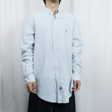 画像2: 80〜90's POLO COUNTRY Ralph Lauren ロゴ刺繡 コットンボタンダウンシャツ L (2)