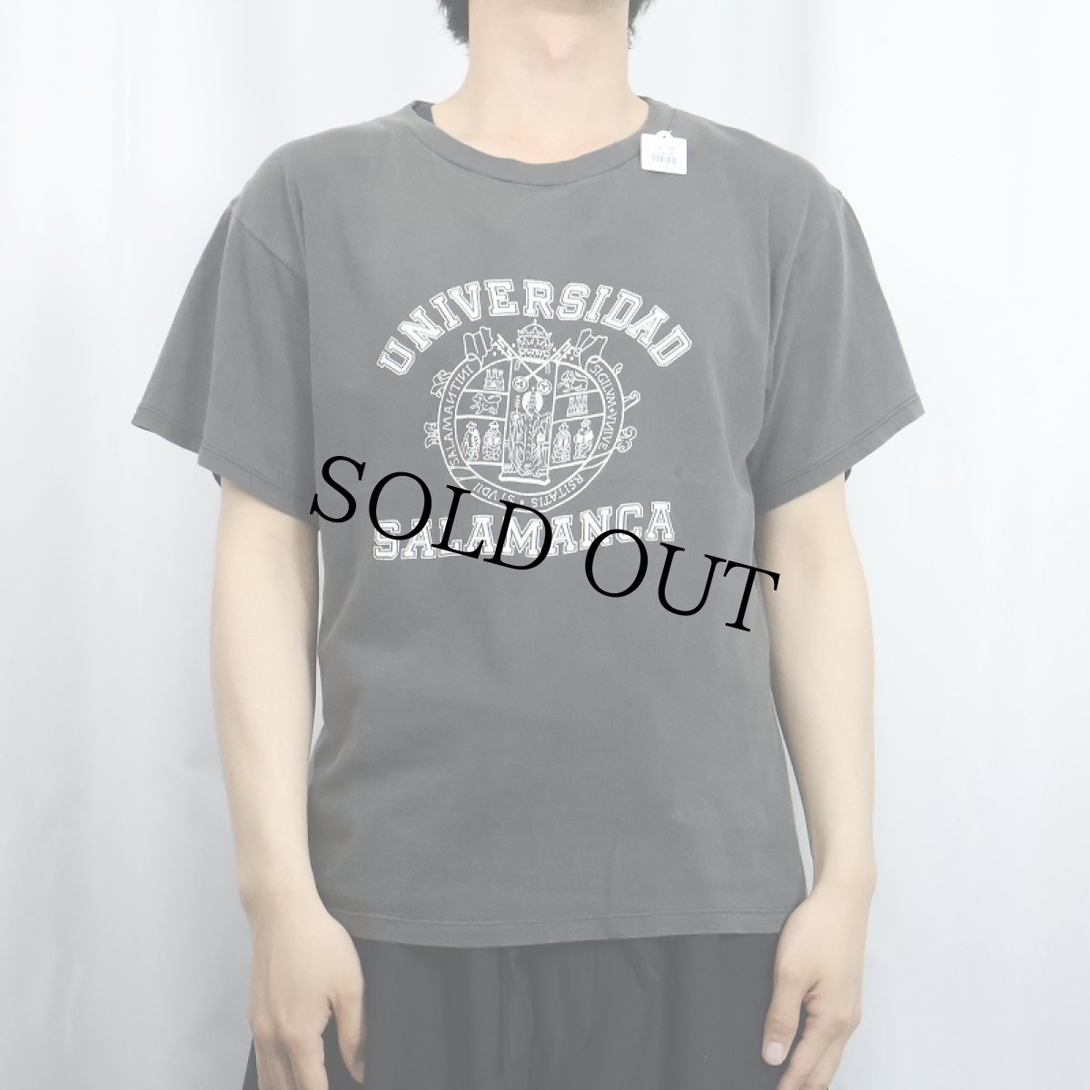 画像2: 90's〜 "UNIVARSIDAD SALAMANCA " プリントTシャツ BLACK (2)