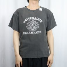 画像2: 90's〜 "UNIVARSIDAD SALAMANCA " プリントTシャツ BLACK (2)