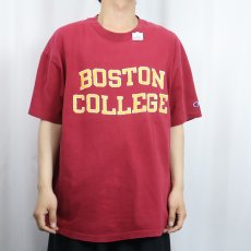 画像2: 90's Champion USA製 "BOSTON COLLEGE" プリントTシャツ XL (2)
