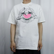 画像2: 90's J REMPEL USA製 "Andrew Carnegie" イラストプリントTシャツ XL (2)