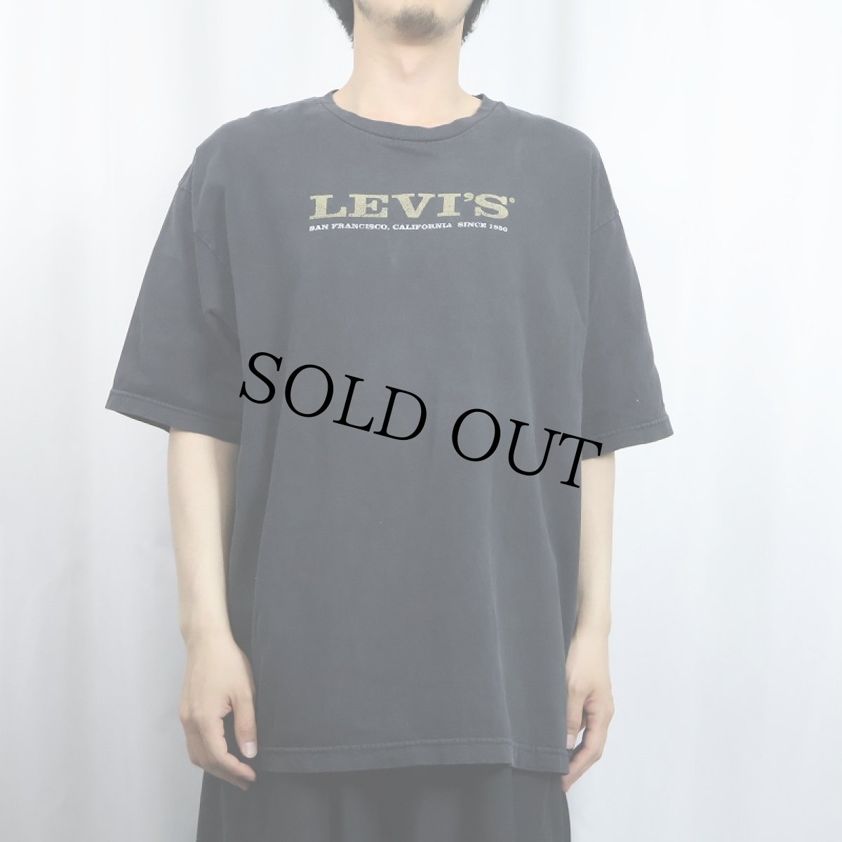 画像2: Levi's RED TAB ロゴプリントTシャツ BLACK XL (2)