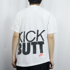 画像4: 90's NIKE 銀タグ USA製 "CAN YOU SAY KICK SOME BUTT" プリントTシャツ M (4)