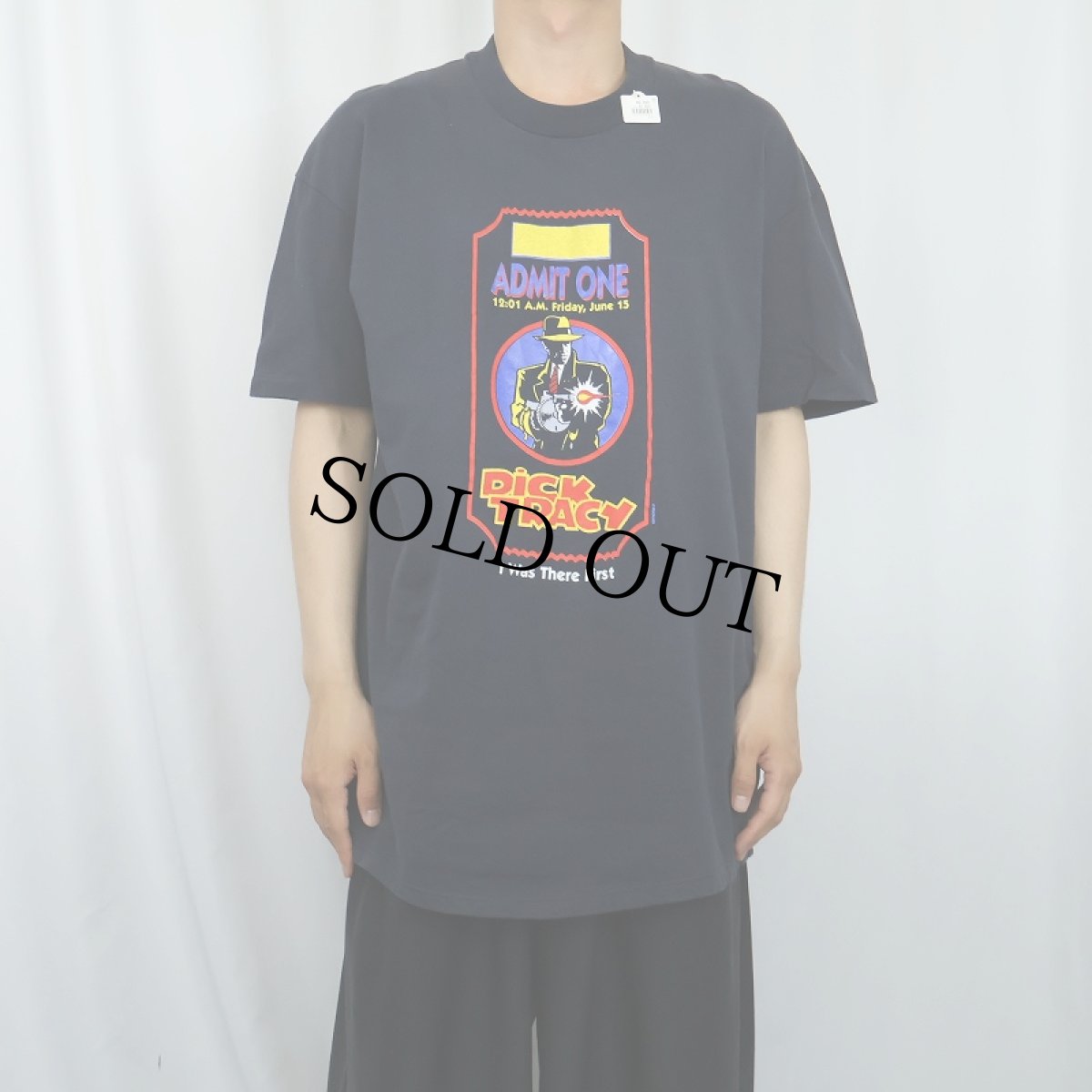 画像2: 80〜90's Disney DICK TRACY USA製 キャラクタ-プリントTシャツ BLACK XL (2)