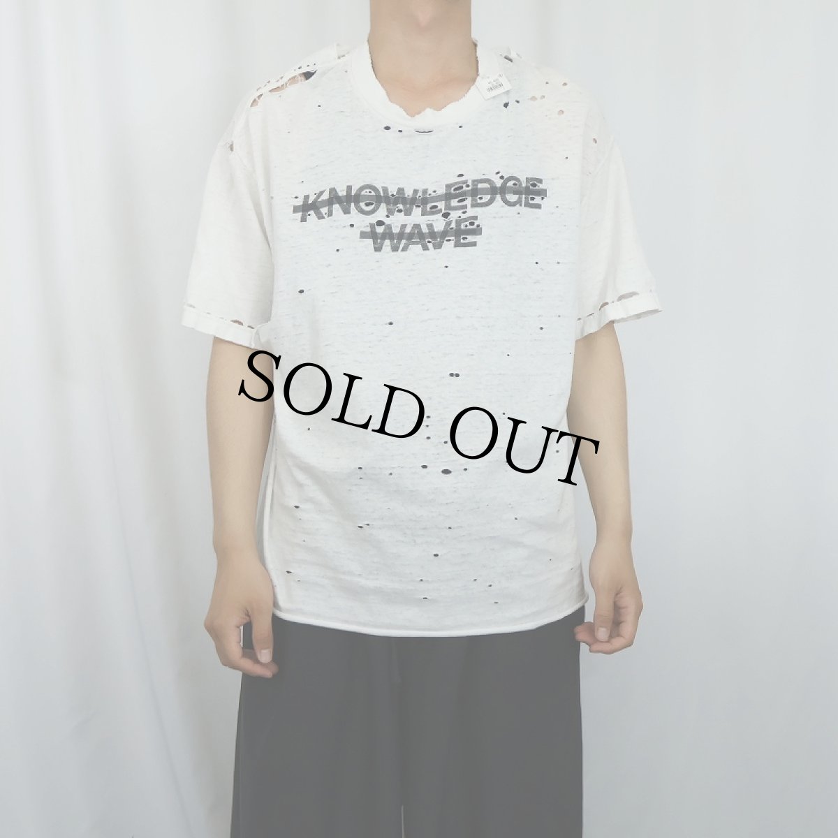 画像3: KNOW WABE "KNOWLEDGE WAVE" プリントTシャツ L (3)