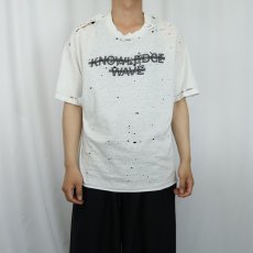 画像3: KNOW WABE "KNOWLEDGE WAVE" プリントTシャツ L (3)