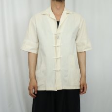 画像3: Wolf Weber FRANCE製 コットンチャイナシャツ  (3)