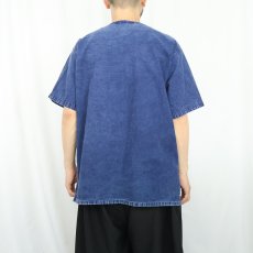 画像4: デニムチャイナシャツ XXL (4)
