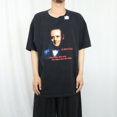 画像2: 2000's THE SILENCE OF THE LAMBS "...I ate his liver with some..." ホラー映画プリントTシャツ BLACK XL (2)