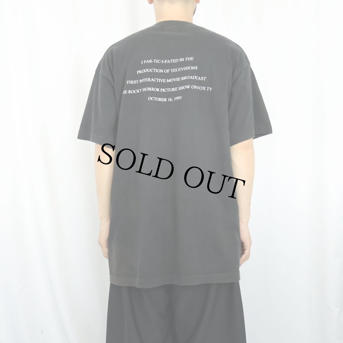 画像4: 90's USA製 "THE ROCKEY HORROR PICTURE SHOW" ミュージカル プリントTシャツ BLACK XL (4)