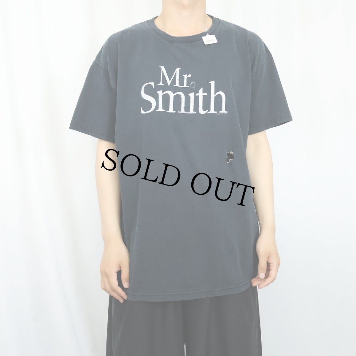 画像2: 2000's Mr. & Mrs. Smith スパイアクション映画プリントTシャツ BLACK XL (2)