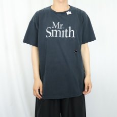 画像2: 2000's Mr. & Mrs. Smith スパイアクション映画プリントTシャツ BLACK XL (2)