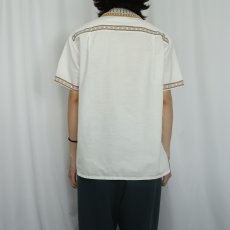 画像3: 50's UNKNOWN コットンオープンカラーシャツ (3)