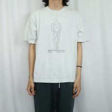 画像2: 90's USA製 "BASIC STRUCTURE" 立体模型プリントTシャツ L (2)