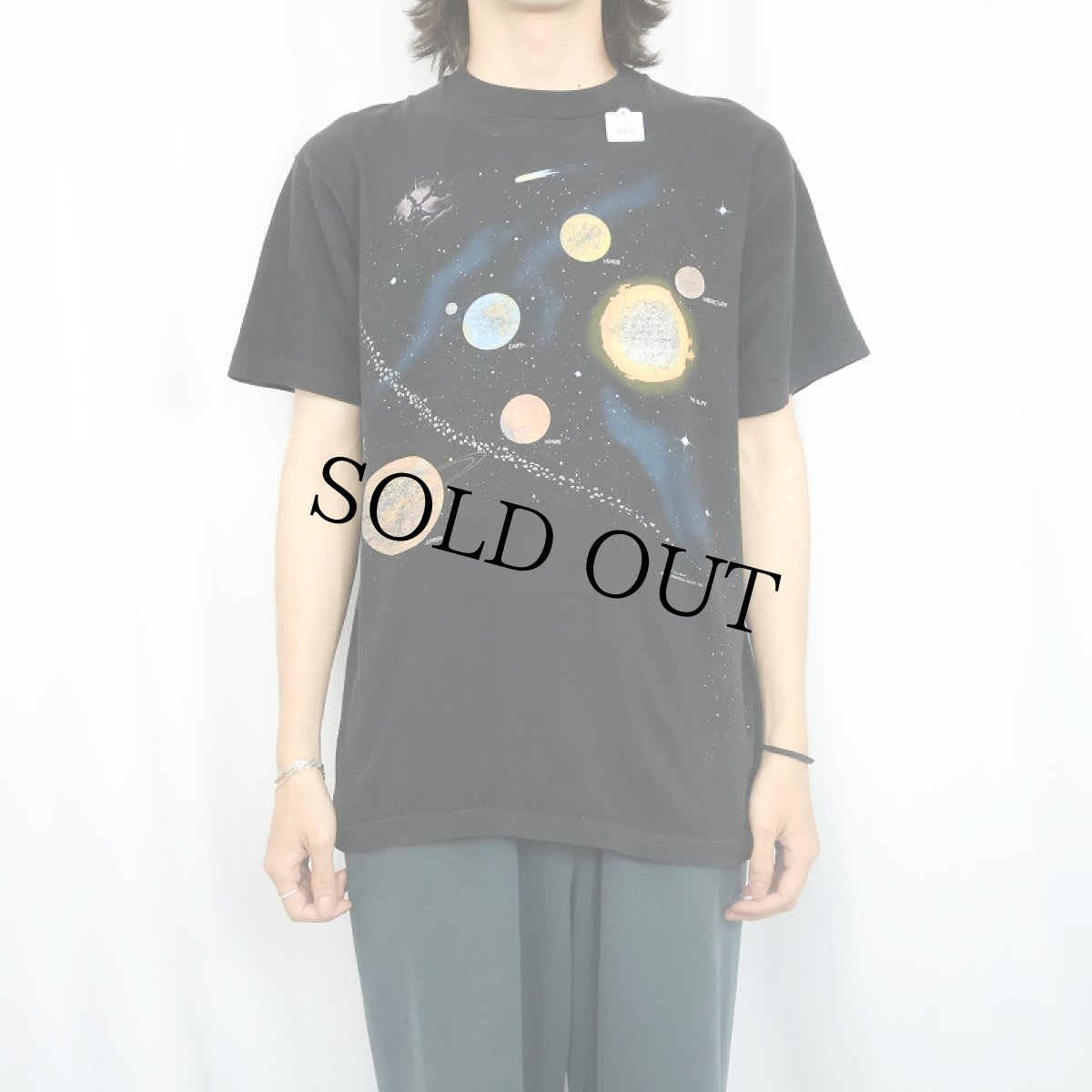 画像3: 90's T. SHAWL "Universe Planets" プリントTシャツ BLACK (3)