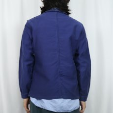 画像3: 60's〜 ADOLPHE LAFONT FRANCE製 モールスキン ワークカバーオール SIZE40 (3)