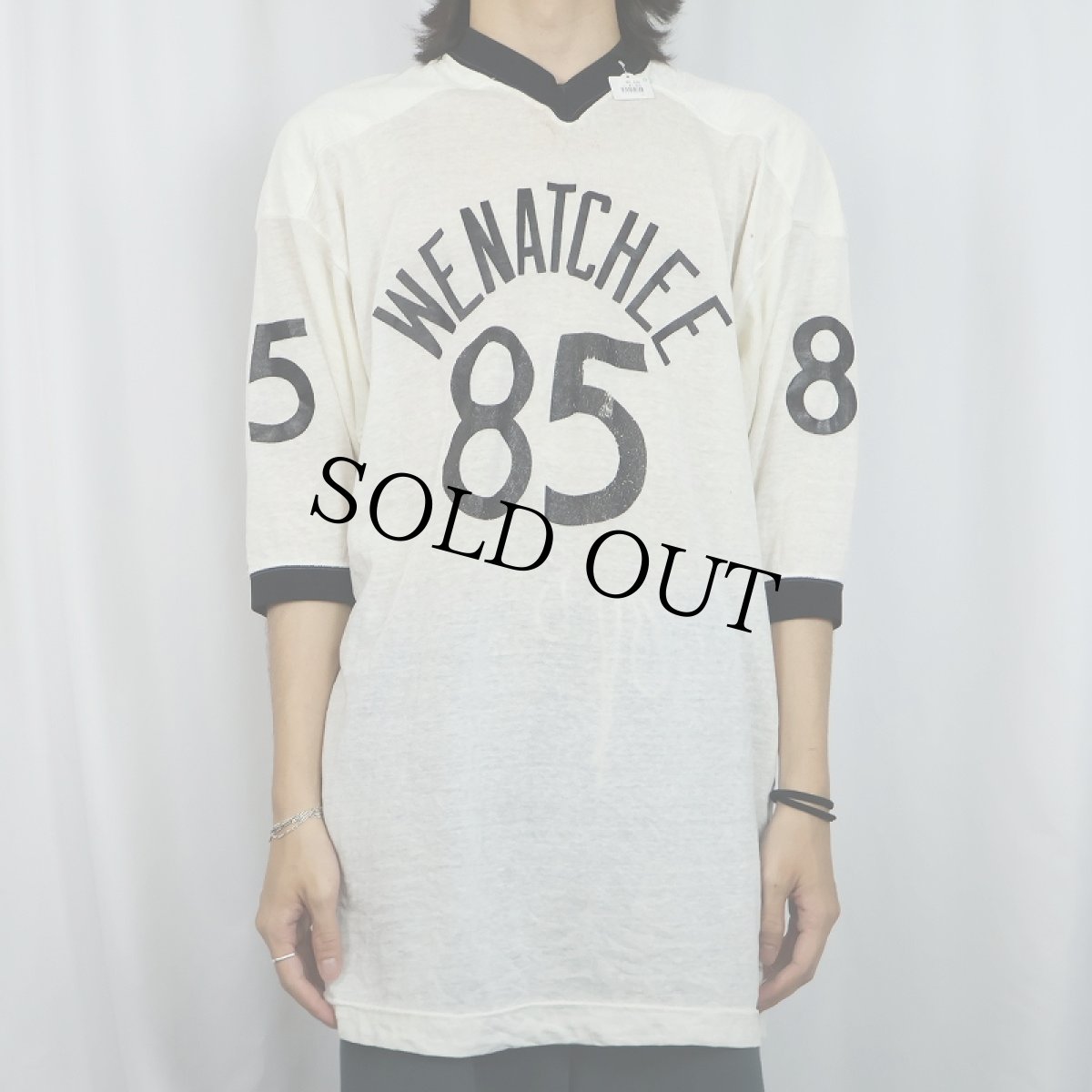 画像3: 60's Russell Southern USA製 "WENAILHER" ナンバリング フットボールTシャツ (3)