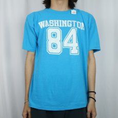 画像2: 80's POLY TEES "WASHINGTON" ナンバリング プリントTシャツ XL (2)