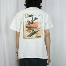 画像4: 2000's USA製 "Outdoor Life" マガジンプリントTシャツ L (4)