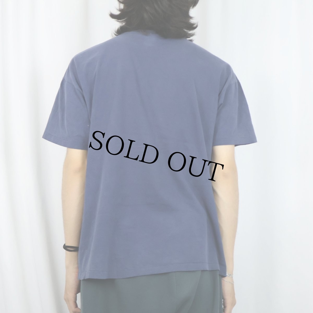 画像3: 90's Hanes USA製 無地ポケットTシャツ NAVY XL (3)