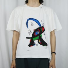 画像2: 90's Joan Miro アートプリントTシャツ XL (2)