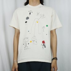 画像2: 2000's Joan Miro アートプリントTシャツ M (2)