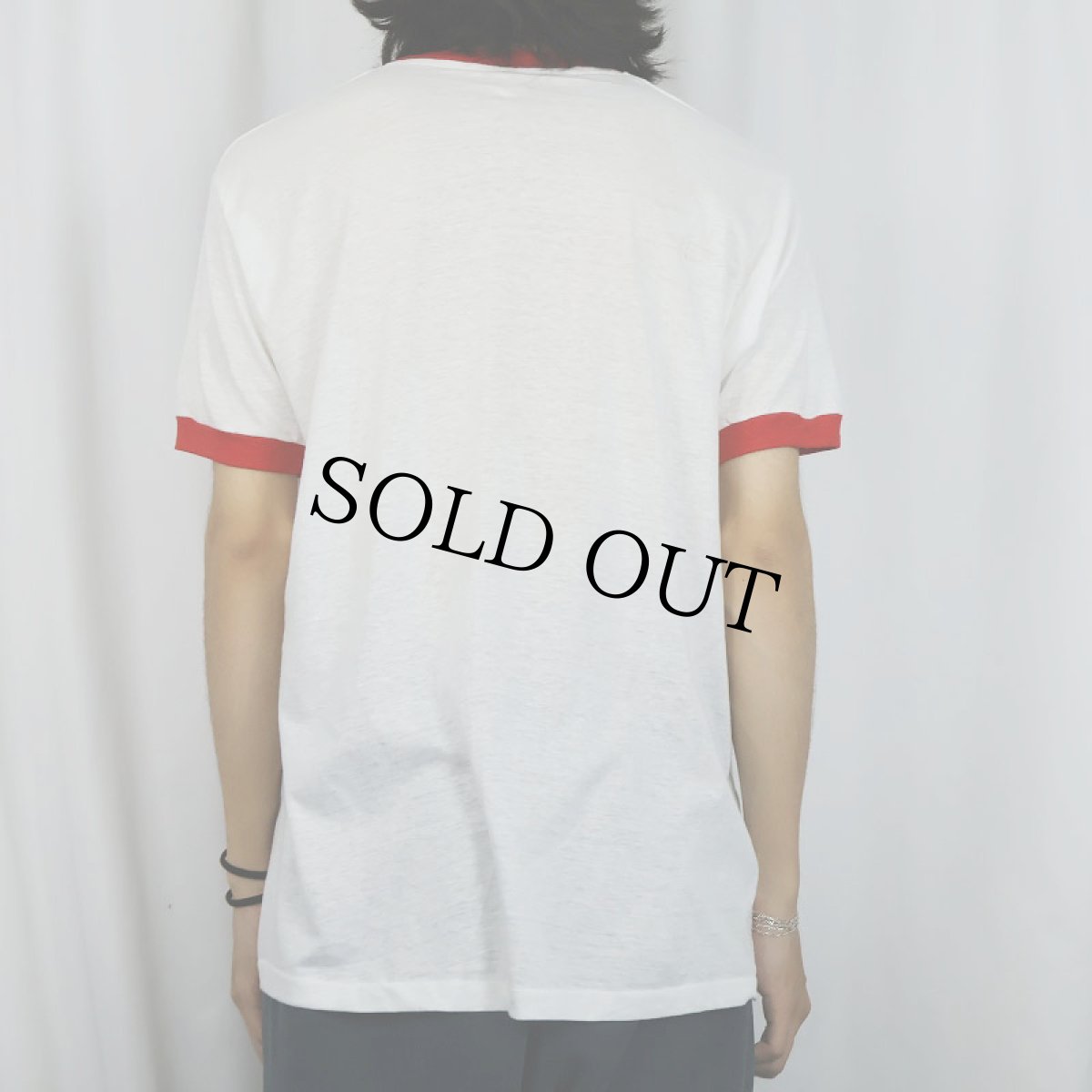 画像3: 80's USA製 "NO LEMONS" レモンプリント リンガーTシャツ XL (3)