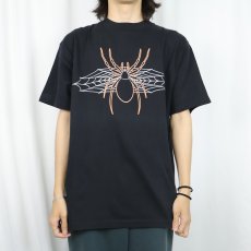 画像3: 90〜2000's Briar Creek 蜘蛛プリントTシャツ BLACK L (3)