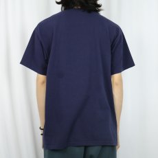 画像3: 90's "JESUS GOT NAILED FOR MY SINS" ジーザスプリントTシャツ NAVY L (3)