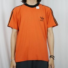 画像2: 80〜90's adidas サイドライン ロゴプリントTシャツ (2)