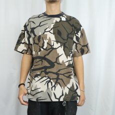 画像2: 90's PREDATOR CAMOUFLAGE USA製 プレデターカモ柄 Tシャツ M (2)