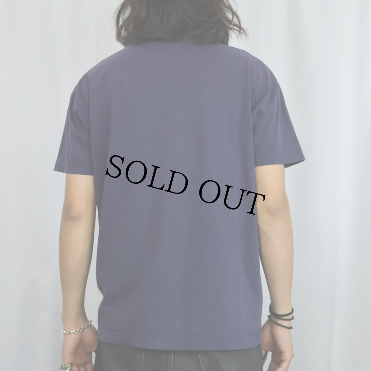 画像3: 90's POLO Ralph Lauren 星条旗パッチ付き Tシャツ NAVY S (3)