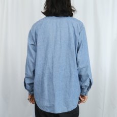 画像3: 80's BIG MAC USA製 シャンブレーシャツ L (3)