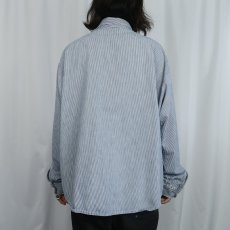画像3: 70〜80's FIVE BROTHER USA製 ヒッコリーストライプ柄 ワークシャツ 2XL (3)