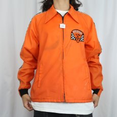 画像2: 60〜70's Horizon Sportswear, Inc. "OILZUM" ワッペン付き ナイロンレーシングジャケット (2)