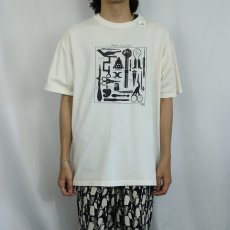 画像2: 90's USA製 "Antique Sewing Tools" 裁縫道具 プリントTシャツ XL (2)