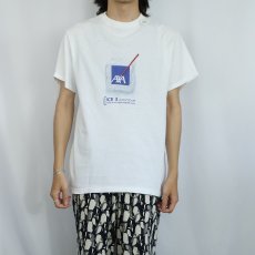 画像2: AXA "ICE 3 automovel" 保険会社 ロゴプリントTシャツ M (2)