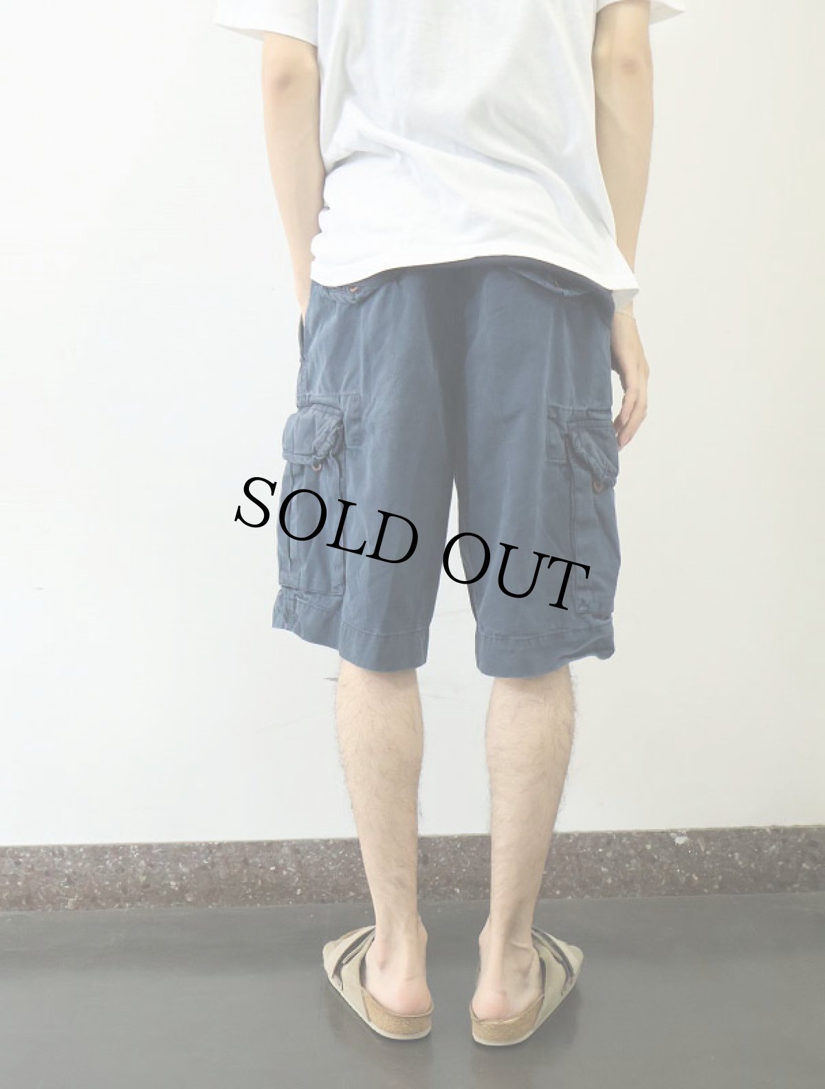 画像3: POLO Ralph Laurne "POLO CHINO" コットンカーゴショーツ NAVY W32 (3)
